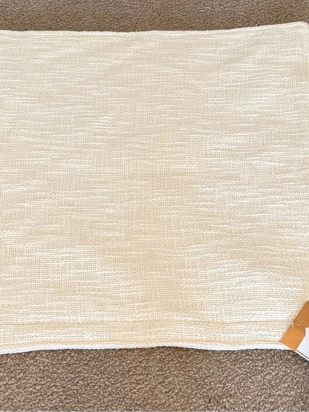 Pottery Barn Family Home Embroidered Pillow Cover 18” x 18” NWT